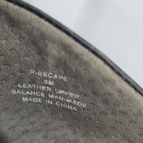 🐞Steve Madden Black "Escape" Open Toe Leather Heels Size 8 - Picture 11 of 11